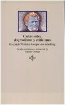 Cover of: Cartas sobre dogmatismo y criticismo