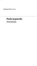 Cover of: Anonimas by Paula Izquierdo