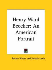 Cover of: Henry Ward Beecher by Paxton Hibben, Sinclair Lewis
