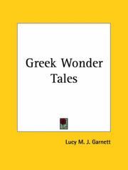 Cover of: Greek Wonder Tales by Lucy M. Garnett