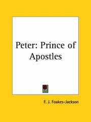 Cover of: Peter by F. J. Foakes-Jackson