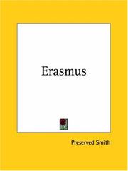 Erasmus by Preserved Smith