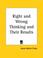 Cover of: Right and Wrong Thinking and Their Results