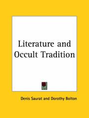 Cover of: Literature and Occult Tradition by Denis Saurat