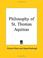 Cover of: Philosophy of St. Thomas Aquinas