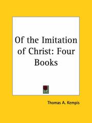 Cover of Of the imitation of Christ