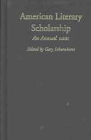 Cover of: American Literary Scholarship : An Annual 2001 (American Literary Scholarship)