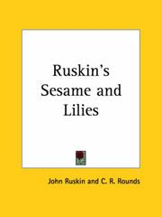 Cover of: Ruskin's Sesame and Lilies by John Ruskin