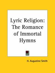 Cover of: Lyric Religion: The Romance of Immortal Hymns