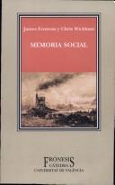 Cover of: Memoria Social (Fronesis)