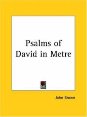 Cover of: Psalms of David in Metre