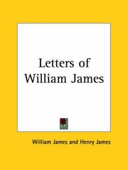 Cover of: Letters of William James by Henry James