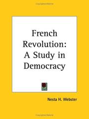 Cover of: French Revolution | Webster, Nesta H.