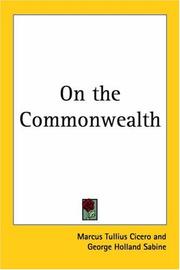 Cover of: On the Commonwealth by Cicero