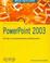 Cover of: Powerpoint 2003 (Manuales Imprescindibles / Essential Manuals)