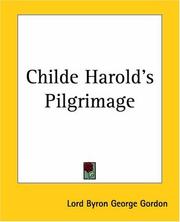 Cover of: Childe Harold's Pilgrimage