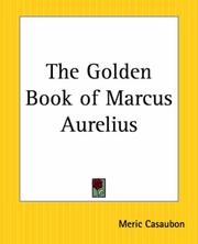 Cover of: The Golden Book Of Marcus Aurelius