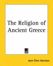 Cover of: The Religion Of Ancient Greece by Jane Ellen Harrison