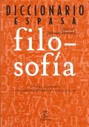 Cover of: Diccionario Espasa De Filosofa / Espasa Dictionary of Philosophy by Jacobo Munoz