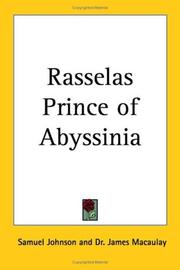 Cover of: Rasselas Prince of Abyssinia by Samuel Johnson undifferentiated, James MacAulay