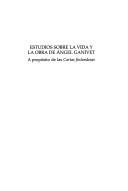 Cover of: Estudios sobre la vida y la obra de Ángel Ganivet by edición de Ma. Carmen Díaz de Alda Heikkilä.