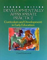Cover of: Developmentally Appropriate Practice by Carol Gestwicki