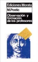 Cover of: Observacion y Formacion de Los Profesores by Marcel Postic