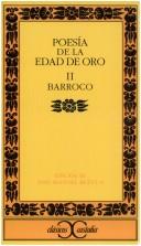 Cover of: Poesia de la Edad de Oro, II. Barroco