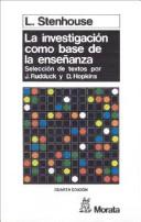 Investigacion Como Base de La Enseñanza by L. Stenhouse