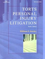 Cover of: Torts, personal injury litigation by William P. Statsky