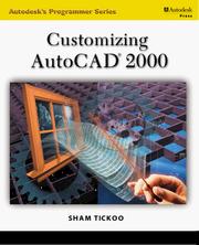 Cover of: Customizing AutoCAD 2000 (Autodesk's Programmer Series)