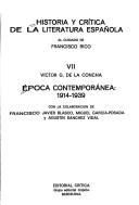 Cover of: Historia y crÂ¸tica de la literatura espaÃ±ola (PÃ¡ginas de filologÂ¸a)