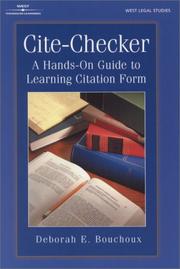 Cite-Checker by Deborah E. Bouchoux