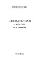 Cover of: Servicios de Insomnio