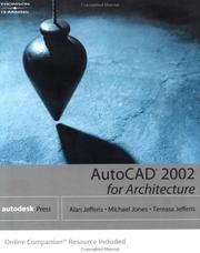 Cover of: AutoCAD 2002 for Architecture (Autocad for Architecture)