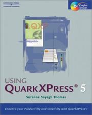 Cover of: Using QuarkXPress 5 by Suzanne Sayegh Thomas