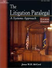 Cover of: LITIGATION PARALEGAL 4E