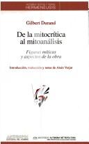 Cover of: de La Mitocritica Al Mitoanalisis - Figuras Miticas