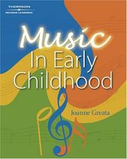 Cover of: An Introduction to Music in Early Childhood Education by Joanne D Greata