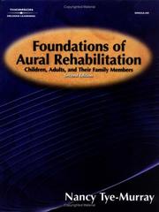 Cover of: Foundations of Aural Rehabilitation by Nancy Tye-Murray