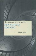 Cover of: Rastros de nadie/ Without a Trace (Nuevos Tiempos / New Times)