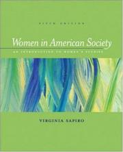 Cover of: Women In American Society by Virginia Sapiro, Virginia Sapiro