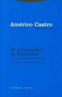 Cover of: pensamiento de Cervantes y otros estudios cervantinos