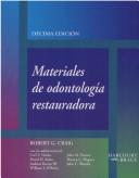 Cover of: Materiales De Ondontologia Restauradora by Robert Craig