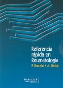 Referencia Rapida En Reumatologia by Nadal