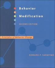 Cover of: Behavior modification by Edward P. Sarafino