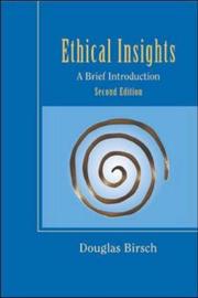 Cover of: Ethical insights: a brief introduction