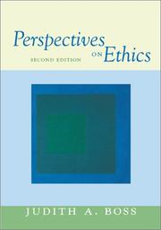 Cover of: Perspectives on ethics by [edited by] Judith A. Boss.