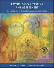 Cover of: Psychological Testing and Assessment by Ronald Jay Cohen, Mark Swerdlik