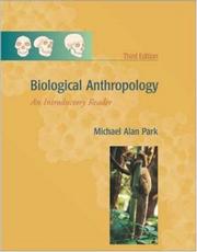 Cover of: Biological anthropology: an introductory reader